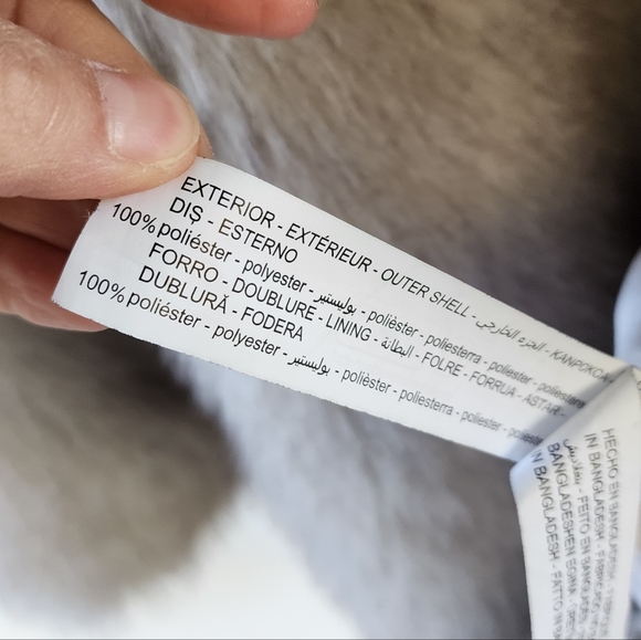 Lefties Faux Fur Coat Size M - Picture 10 of 13